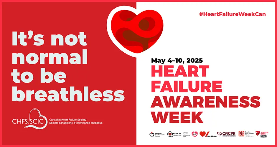 Poster for Heart Failure Awareness Week 2025, May 4-10, 2025.