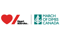 Heart & Stroke Foundation and March of Dimes Canada logos